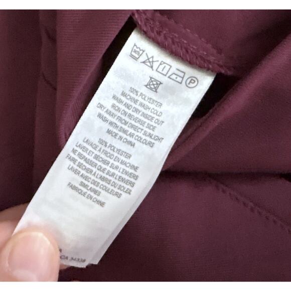 FRENCH CONNECTION Womens Size US 4 Purple High Rise Harrie Pleated Dress Pants - Picture 5 of 6